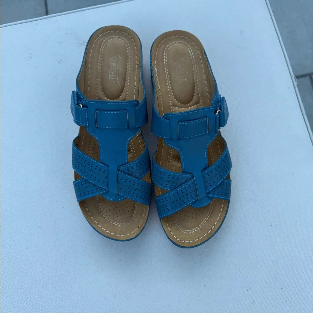 Shibever Blue Sandals